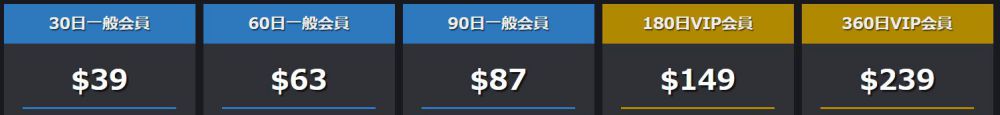 一般　VIP料金